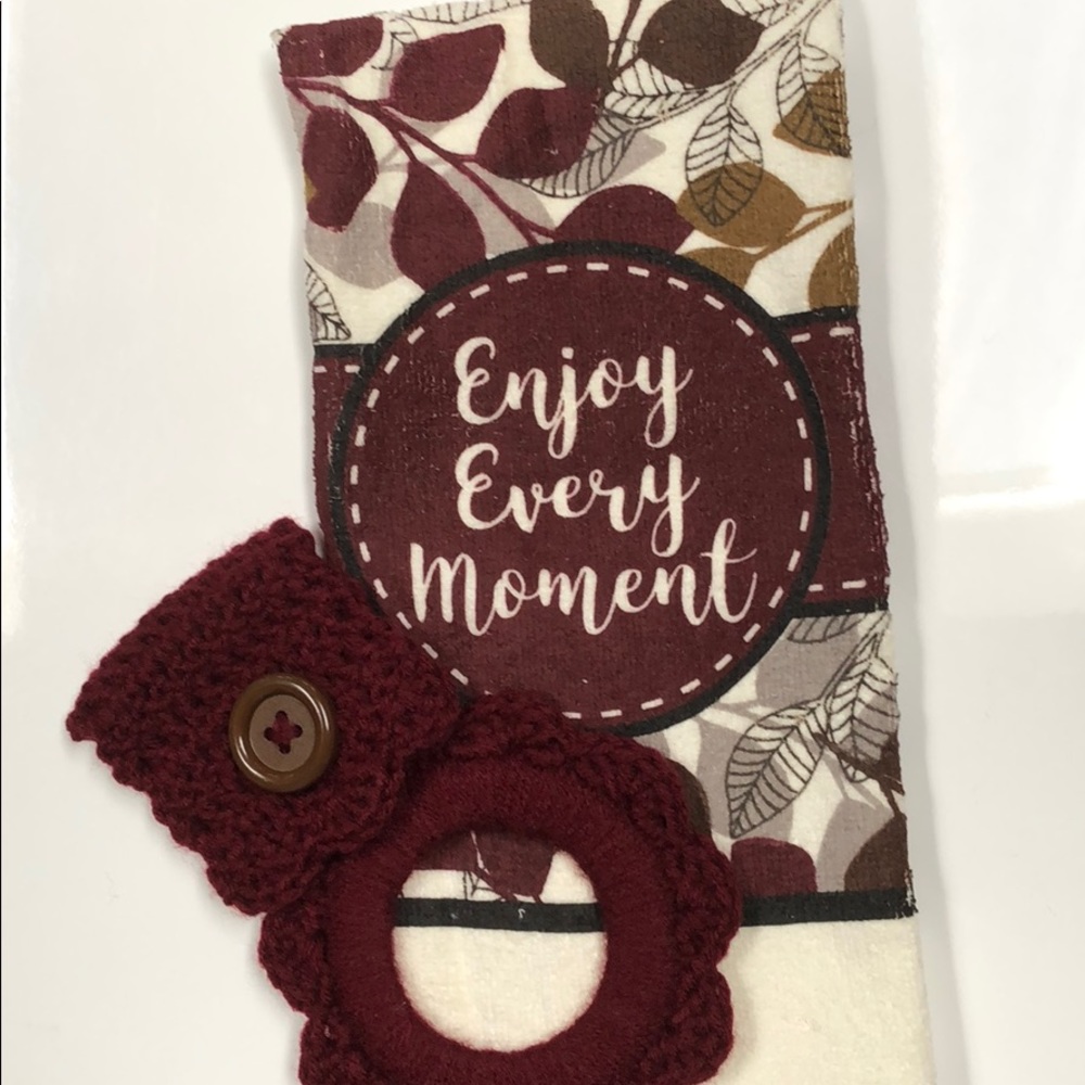 Kitchen oven towel hanger & cotton kitchen towel